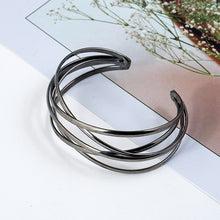 Load image into Gallery viewer, Cuff Bangles For Women Girls Fashion Bangles Bracelets, Gold, Silver, Gun Black, Rose Red, Colorful