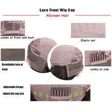 Load image into Gallery viewer, Straight Lace Front Human Hair Wigs, 14 inches 1, 16 inches 1, 18 inches 1, 20 inches 1, 22 inches 1, 14 inches 2, 16 inches 2, 18 inches 2, 20 inches 2, 22 inches 2, 24 inches 1, 24 inches 2, 26 inches 1, 26 inches 2