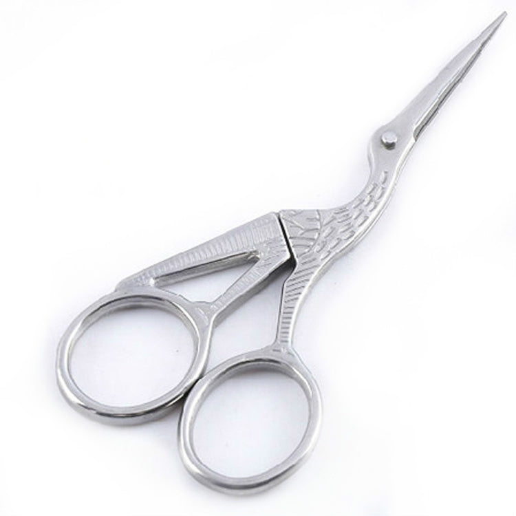 Crane Tailor Scissor Cross Stitch Retro Craft Sewing Scissor, Gold, Silver