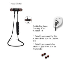 Load image into Gallery viewer, MoreBlue S07 Wireless Bluetooth Earphones Metal Magnetic Stereo Bass Headphones Cordless Sport Headset Earbuds With Microphone