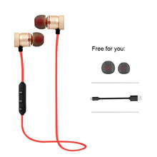 Load image into Gallery viewer, MoreBlue S07 Wireless Bluetooth Earphones Metal Magnetic Stereo Bass Headphones Cordless Sport Headset Earbuds With Microphone