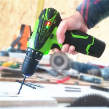 Load image into Gallery viewer, DZ033 12V Electric Screwdriver Lithium Battery Rechargeable Multi-function Cordless Electric Drill Power Tools, 12V Electric Screwdriver