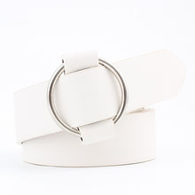 Load image into Gallery viewer, Casual Needleless Round Buckle Wide  PU Leather Belt for Women