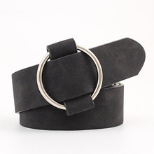Load image into Gallery viewer, Casual Needleless Round Buckle Wide  PU Leather Belt for Women