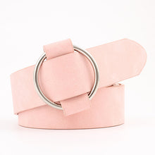 Load image into Gallery viewer, Casual Needleless Round Buckle Wide  PU Leather Belt for Women