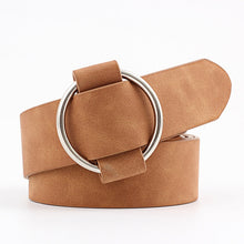 Load image into Gallery viewer, Casual Needleless Round Buckle Wide  PU Leather Belt for Women
