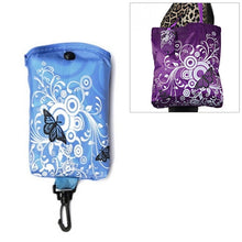 Load image into Gallery viewer, Foldable Shopping Bag Butterfly Flower Oxford Fabric Shoulder Bag Reusable Tote Bag, purple, coffee, red, rose red, purple red, sapphire blue, sky blue, orange, black