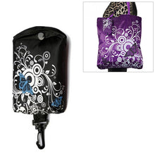 Load image into Gallery viewer, Foldable Shopping Bag Butterfly Flower Oxford Fabric Shoulder Bag Reusable Tote Bag, purple, coffee, red, rose red, purple red, sapphire blue, sky blue, orange, black