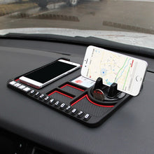 Load image into Gallery viewer, Car Interior Car Multifunctional Instrument Panel Storage Pad Car Phone Bracket Anti-slip Pad With Stop, Stereo Red Circle, Stereo Blue Circle, Rotating Red Circle, Rotating Blue Circle, Rotating Black Circle