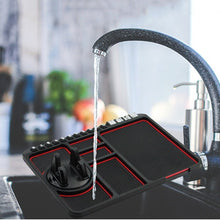 Load image into Gallery viewer, Car Interior Car Multifunctional Instrument Panel Storage Pad Car Phone Bracket Anti-slip Pad With Stop, Stereo Red Circle, Stereo Blue Circle, Rotating Red Circle, Rotating Blue Circle, Rotating Black Circle