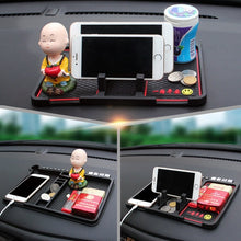 Load image into Gallery viewer, Car Interior Car Multifunctional Instrument Panel Storage Pad Car Phone Bracket Anti-slip Pad With Stop, Stereo Red Circle, Stereo Blue Circle, Rotating Red Circle, Rotating Blue Circle, Rotating Black Circle