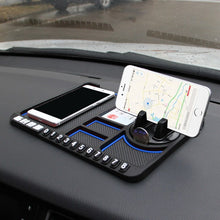 Load image into Gallery viewer, Car Interior Car Multifunctional Instrument Panel Storage Pad Car Phone Bracket Anti-slip Pad With Stop, Stereo Red Circle, Stereo Blue Circle, Rotating Red Circle, Rotating Blue Circle, Rotating Black Circle