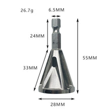 Load image into Gallery viewer, Stainless Steel Deburring External Chamfer Tool High Strength Hardness Drill Bit Remove Burr Hexagonal grooved chamfer, Hexagonal grooved chamfer