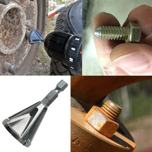 Load image into Gallery viewer, Stainless Steel Deburring External Chamfer Tool High Strength Hardness Drill Bit Remove Burr Hexagonal grooved chamfer, Hexagonal grooved chamfer