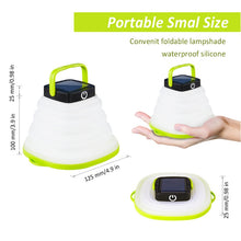 Load image into Gallery viewer, Folding Solar Lamp Outdoor Camping Tent Lamp LED Camping Lamp