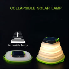 Load image into Gallery viewer, Folding Solar Lamp Outdoor Camping Tent Lamp LED Camping Lamp