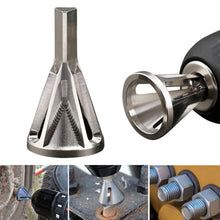 Load image into Gallery viewer, Chamfer Stainless Steel Deburring External Chamfer Tool Silver Triangle Handle Six-slot Chamfer, Triangle Handle Six-slot Chamfer