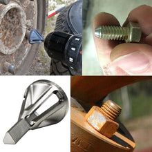 Load image into Gallery viewer, Chamfer Stainless Steel Deburring External Chamfer Tool Silver Triangle Handle Six-slot Chamfer, Triangle Handle Six-slot Chamfer