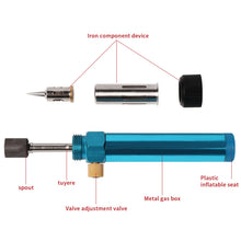 Load image into Gallery viewer, Hot Air Gun Multi-function Adjustable Temperature Gas Soldering Iron Cordless Welding Pen, Cordless Welding Pen