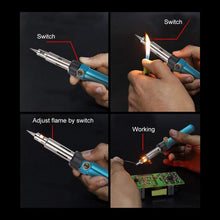 Load image into Gallery viewer, Hot Air Gun Multi-function Adjustable Temperature Gas Soldering Iron Cordless Welding Pen, Cordless Welding Pen