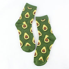 Load image into Gallery viewer, Tropical Fruit Pattern Personality Trend Tube Ladies Cotton Socks