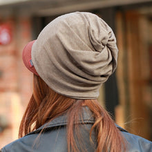 Load image into Gallery viewer, Cotton Hooded Hat Ladies Windproof Multi-purpose Ear Protection Turban Hat, One Size Solid Color