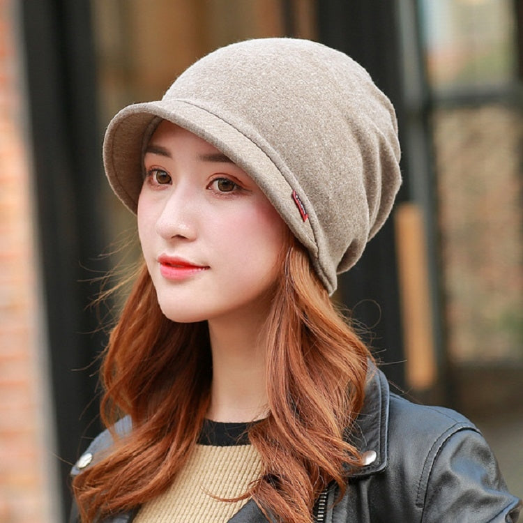 Cotton Hooded Hat Ladies Windproof Multi-purpose Ear Protection Turban Hat, One Size Solid Color