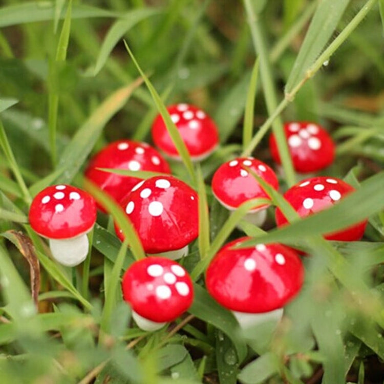 20 PCS Artificial Mini Foam Mushroom Miniature Garden Decorations