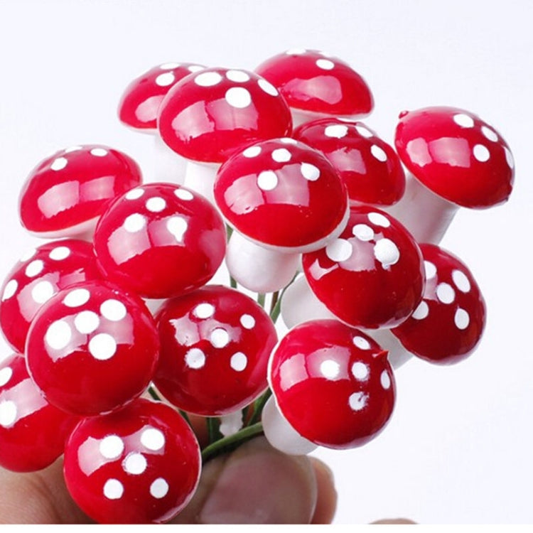 20 PCS Artificial Mini Foam Mushroom Miniature Garden Decorations