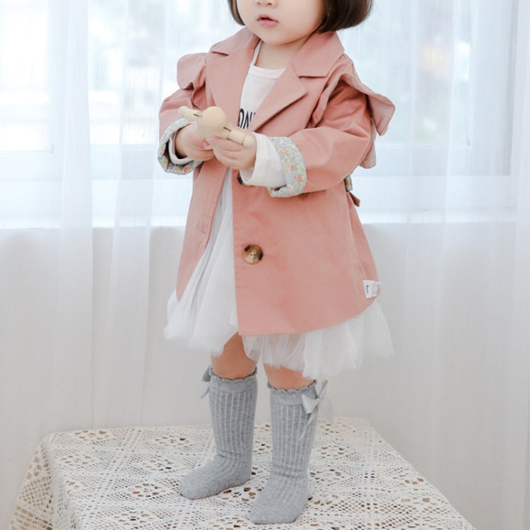 Kids Socks Toddlers Girls Big Bow Knee High Long Soft Cotton Lace baby Socks