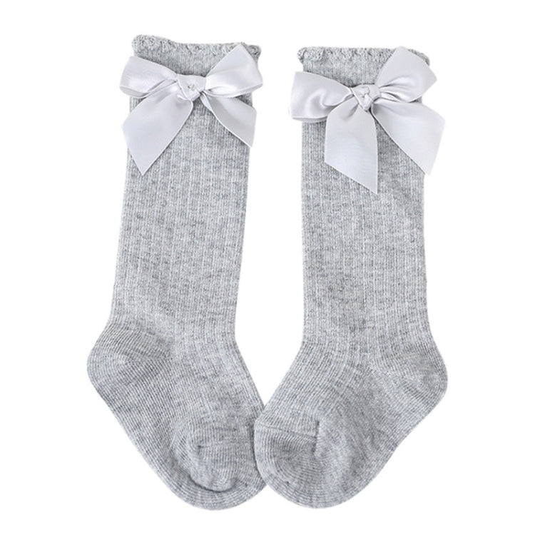 Kids Socks Toddlers Girls Big Bow Knee High Long Soft Cotton Lace baby Socks
