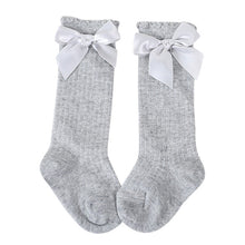 Load image into Gallery viewer, Kids Socks Toddlers Girls Big Bow Knee High Long Soft Cotton Lace baby Socks