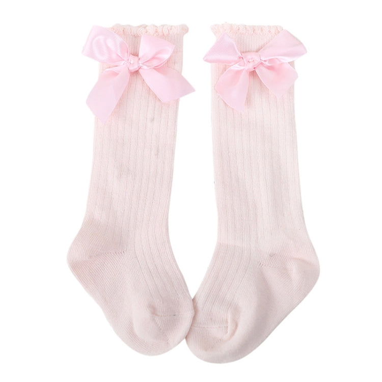 Kids Socks Toddlers Girls Big Bow Knee High Long Soft Cotton Lace baby Socks