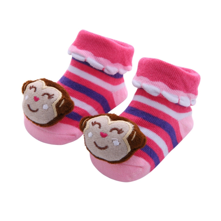3 Pairs Cotton Cartoon Non-slip Baby Floor Socks Cute Three-Dimensional Doll Baby Toddler Socks