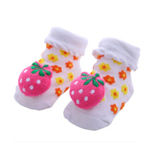 Load image into Gallery viewer, 3 Pairs Cotton Cartoon Non-slip Baby Floor Socks Cute Three-Dimensional Doll Baby Toddler Socks