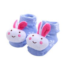 Load image into Gallery viewer, 3 Pairs Cotton Cartoon Non-slip Baby Floor Socks Cute Three-Dimensional Doll Baby Toddler Socks