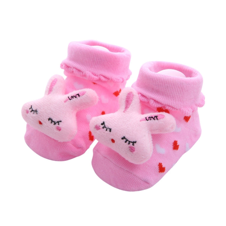 3 Pairs Cotton Cartoon Non-slip Baby Floor Socks Cute Three-Dimensional Doll Baby Toddler Socks