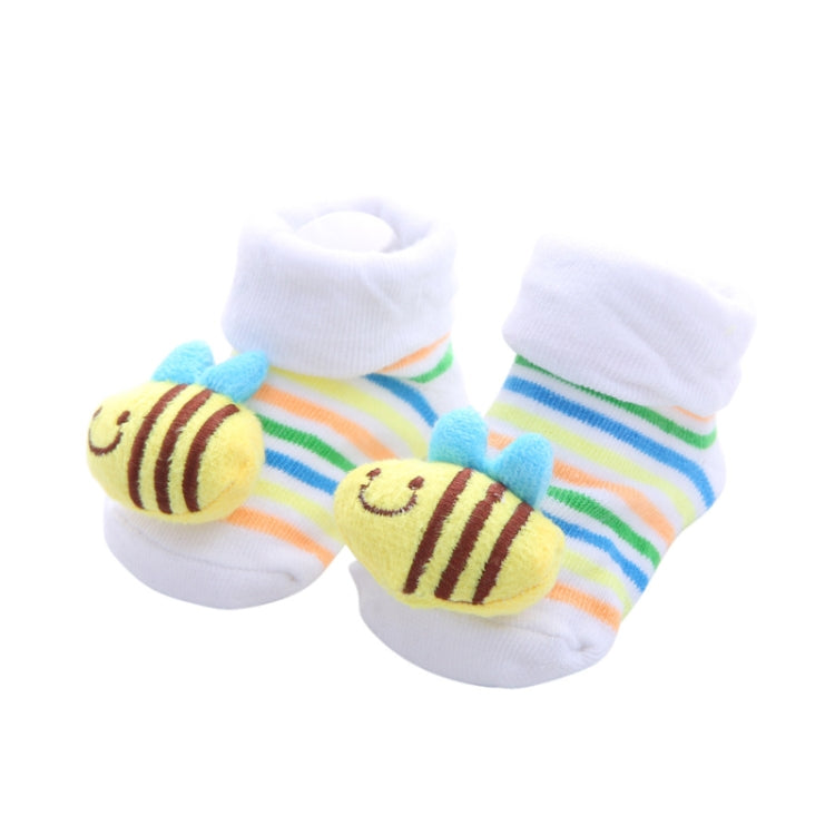 3 Pairs Cotton Cartoon Non-slip Baby Floor Socks Cute Three-Dimensional Doll Baby Toddler Socks