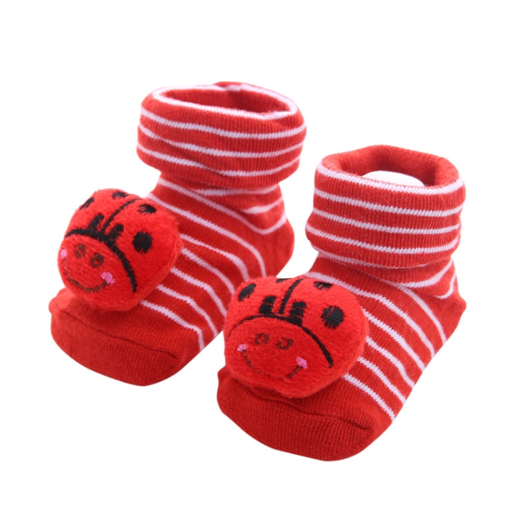 3 Pairs Cotton Cartoon Non-slip Baby Floor Socks Cute Three-Dimensional Doll Baby Toddler Socks