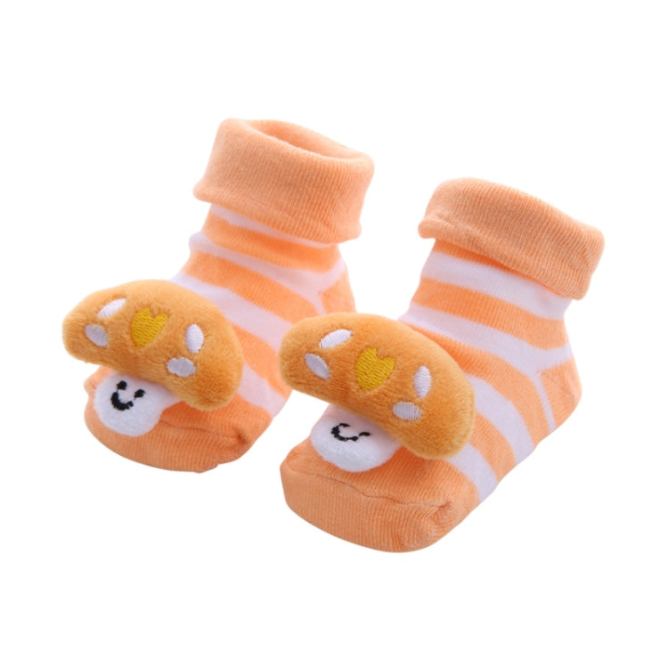 3 Pairs Cotton Cartoon Non-slip Baby Floor Socks Cute Three-Dimensional Doll Baby Toddler Socks