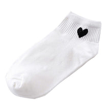Load image into Gallery viewer, Cute Socks Heart Pattern Breathable Cotton Socks Ankle-High Casual Socks