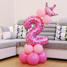 Load image into Gallery viewer, Number Foil Balloon Happy Birthday Decoration, Number 7, Number 4, Number 1, Number 3, Number 2, Number 6, Number 5, Number 0, Number 9, Number 8