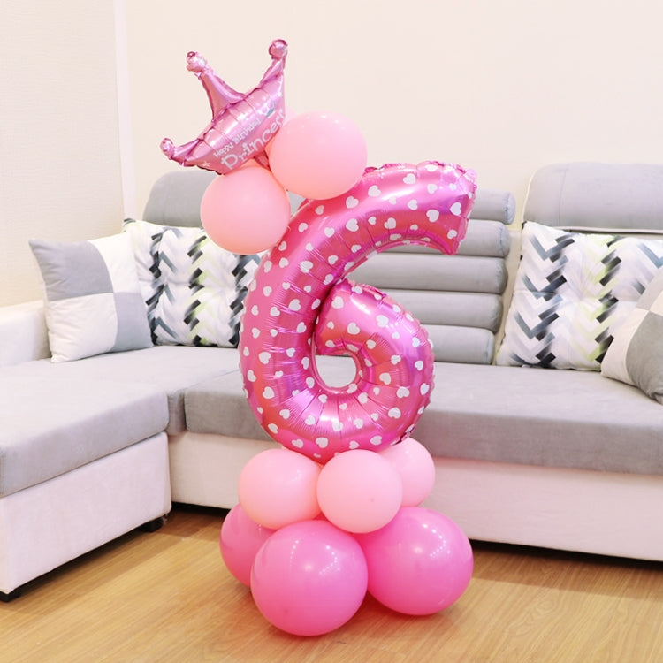 Number Foil Balloon Happy Birthday Decoration, Number 7, Number 4, Number 1, Number 3, Number 2, Number 6, Number 5, Number 0, Number 9, Number 8