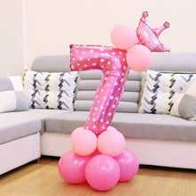 Load image into Gallery viewer, Number Foil Balloon Happy Birthday Decoration, Number 7, Number 4, Number 1, Number 3, Number 2, Number 6, Number 5, Number 0, Number 9, Number 8