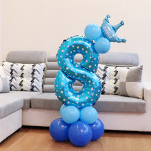 Load image into Gallery viewer, Number Foil Balloon Happy Birthday Decoration, Number 7, Number 4, Number 1, Number 3, Number 2, Number 6, Number 5, Number 0, Number 9, Number 8