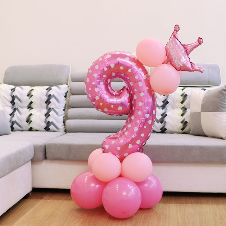 Number Foil Balloon Happy Birthday Decoration, Number 7, Number 4, Number 1, Number 3, Number 2, Number 6, Number 5, Number 0, Number 9, Number 8