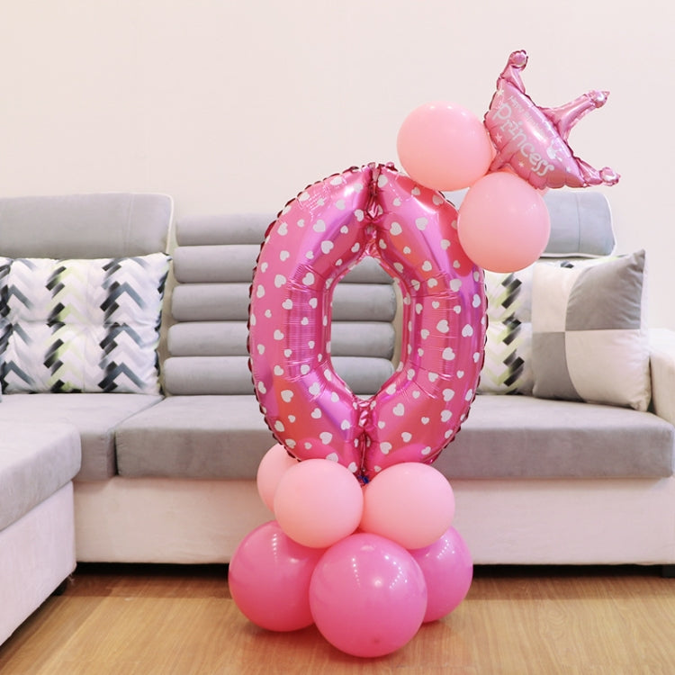 Number Foil Balloon Happy Birthday Decoration, Number 7, Number 4, Number 1, Number 3, Number 2, Number 6, Number 5, Number 0, Number 9, Number 8