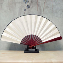 Load image into Gallery viewer, Pure Color Blank Silk Cloth Folding Fan Chinese Style Calligraphy Painting Fan, 8 inch, 10 inch