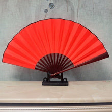 Load image into Gallery viewer, Pure Color Blank Silk Cloth Folding Fan Chinese Style Calligraphy Painting Fan, 8 inch, 10 inch
