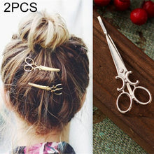 Load image into Gallery viewer, 2 PCS simple hair ornaments personalized hair clips ornaments retro word folder headdress